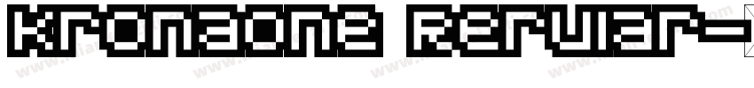 Kronaone Rerular字体转换